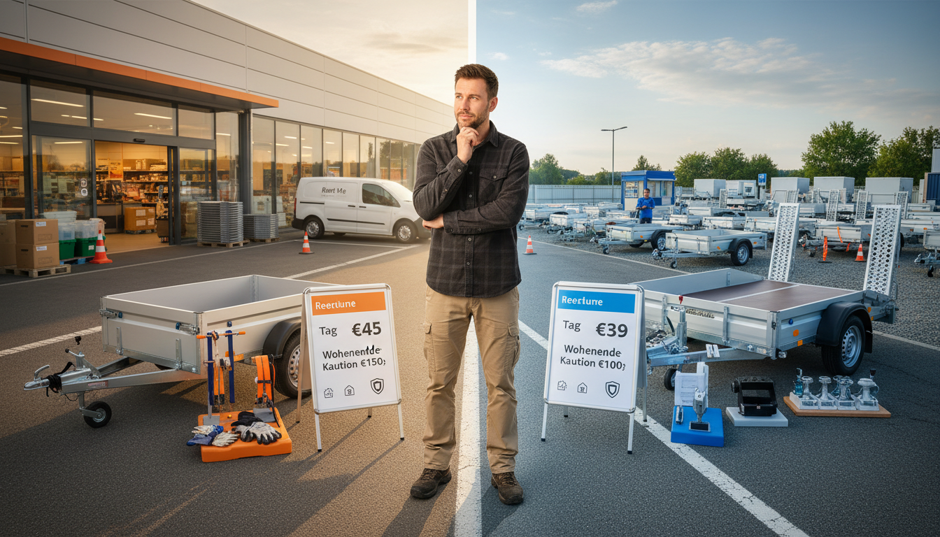 Baumarkt vs. Anhängerverleih - Entscheidung und Kosten - Anhängerverleih24